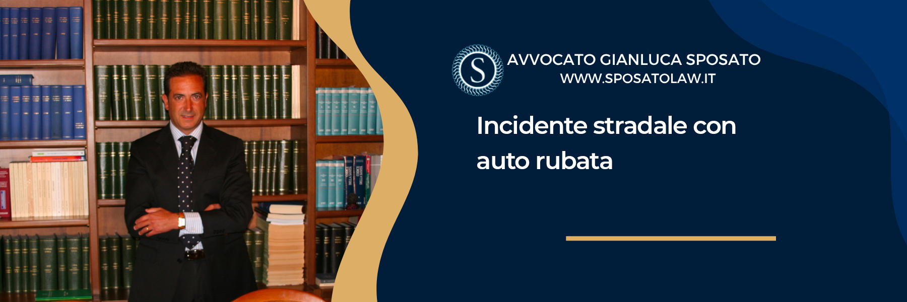 Incidente stradale con auto rubata